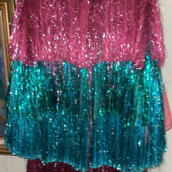 $15,815 GUCCI RUNWAY 2017 LONG FRINGE COAT DRESS TASSLE JACKET S M USED EASTER - Picture 15 of 17